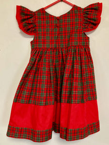 Tartan Smocked Dress (Size 2, long)